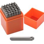 Exbrith 37 adet darbeli sayı seti, 3 mm, metal damga, harfler, alfabe A-Z, numara 0-9, çelik alet, metal darbe harfleri, metal damgalama için sayılar, plastik, ahşap, deri