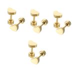 EXCEART 8 Kıkırdak Küpe Yıldız Damızlık Küpe Geometrik Damızlık Küpe Piercing Takı Kıkırdak Kulak Damızlık Kalp Damızlık Küpe Özlemek Akım Paslanmaz Çelik Aksesuarlar