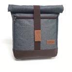 Exception 13 Inç & 14 Inç Laptop Çantası, Dikey Postacı Çantası, Günlük Çanta, Okul Çantası, Rulo Çanta - Kahverengi - Petrol Rengi