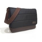 Exception 13,3 Inç ve 14 Inç Laptop Çantası, Postacı Çantası, Okul Çantası, Evrak Çantası, Günlük Çanta - 35 cm, 26 cm, 6 cm - Siyah - Kahverengi
