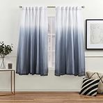 Exclusive Home Curtains Crescendo karartma perdesi, astarlı, gizli halkalı, 132 x 168 cm, indigo