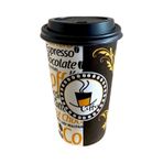 Excodi Cup 12 Oz Kapaklı Karton Bardak 300 ML - 100 Adet