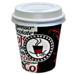 Excodi Cup - [ AYGÜN CUP ] 8 oz Kapaklı Karton Bardak - 250 ml - 100 Adet Kaliteli Otomat Bardağı , Sızdırmaz , El Yakmaz ( KIRMIZI )