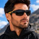 Exeline Col 156 Yeni Premium Spor Seri Polarize Erkek Güneş GÖZLÜĞÜ-POLARIZE-UV400-ANTI Refle 3lü Koruma 62*15*140 Ekartman - Sarı