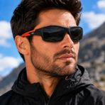 Exeline Col 156 Yeni Premium Spor Seri Polarize Erkek Güneş GÖZLÜĞÜ-POLARIZE-UV400-ANTI Refle 3lü Koruma 62*15*140 Ekartman - Turuncu