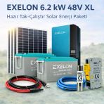 Exelon 6.2 Kw 6200 W 220 Volt Hazır Solar Enerji Paketi