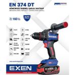EXEN EN 374 DT 2x4 Ah Akülü Darbeli Matkap