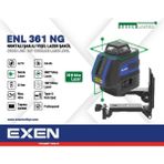Exen Enl 361 Ng - 1X360° 3.7V 2.6Ah Noktalı Şarjlı Yeşil Lazer Şakül Set