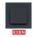 Exen Karell Füme Light Anahtarı - ÇERÇEVELİ