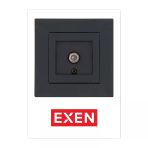 Exen Karell Füme Uydu Prizi (F Konnektör)