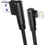 Exenar 3 Metre Oyuncu Şarj Kablosu iPhone Uyumlu Uzun 3A 3m USB - Ligtning - Siyah