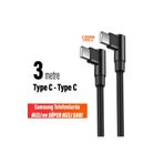 EXENAR 3 Metre TYPE-C Şarj Kablosu HIZLI Şarj Samsung Uyumlu Type c to Type C Uzun