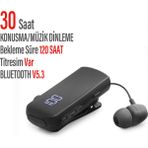Exenar Android & Ios Uyumlu Makaralı Titreşimli Bluetooth Kulaklık Rüzgar Kesici Dijital Kulaklık 30 Saat - Siyah