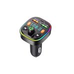 Exenar Bluetooth Araç Kiti Araç Fm Transmitter Şarj USB Typec Mp3 Pd Flash Için Uygun Çakmaklık Giriş