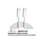 EXENAR iPad mini A17 Pro - iPad Mini 6. Nesil Tablet Şarj Kablosu Type-C Thunderbolt 4 60W