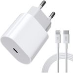 Exenar iPhone 12 Serisi - Mini Uyumlu Şarj Aleti ve Kablo 20W Hızlı Pd Type-C - Beyaz