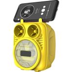 Exenar Kablosuz Bluetooth Hoparlör Speaker Telefon Tutucu Rgb Hoparlör Renkli Işıklı Ses Bombası 5W - Sarı