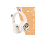 EXENAR Kedi Kulaklık Bluetooh Kablosuz Kız ve Erkek Çocuklar İçin Hediye Önerisi Renkli Kedi Kulaklıklar