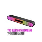 EXENAR RGB Işıklı Bluetooth Hoparlör TWS Çift Hoparlör Bağlantı Speaker Kaliteli Ses Bombası 1800 mAh