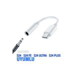 EXENAR Samsung S24- S24 FE- S24Ultra- S24Plus Typec Kulaklık Dönüştürücü Jack Aparat Çevirici Type-C 3.5mm
