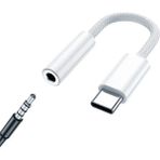 Exenar Samsung S24- S24 Fe- S24ULTRA- S24PLUS Uyumlu Typec Kulaklık Dönüştürücü Jack Aparat Çevirici Type-C 3.5mm - Beyaz
