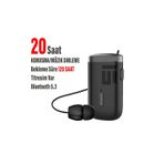 Exenar SW58 Bluetooth 5.3 Makaralı Kulak İçi Kulaklık siyah