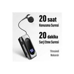 EXENAR Titreşimli Makaralı Bluetooth Kulaklık Kablosuz Kulaklık Titreşimli Led Ekranlı 20 Saat