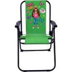 Exent 2-6 Yaş Lüx Çocuk Piknik Sandalyesi-Mini Kamp Sandalyesi-Cool Girl-Yeşil - 1 - Renkli