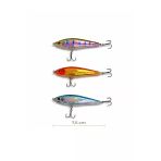 Exent, 3 Adet 8 Gr. 7,5 Cm 6 Kancalı Suni Balık Yemi, Rapala-Gerçek Görünümlü Suni Yem