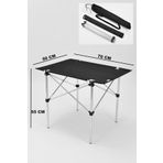 Exent 50x70 Cm Kamp Masası Katlanabilir Masa, Piknik Bahçe Balkon Plaj Masası, Taşıma Çantalı Masa