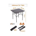Exent Katlanır Kamp Masası, Suya Yağmura Dayanıklı Piknik Masası, Taşıma Çantalı - 70 Cm Çok Renkli