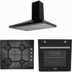 Exep Basic (ED400-EO330-EF200) 400 Siyah Emaye 3'lü Ankastre Set A+ Enerji Sınıfı Modern Tasarım Özellikleriyle
