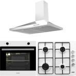 Exep Basic ED400 - EO330 - EF200 Beyaz 3'lü Ankastre Set