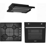 Exep E5E EO330 EF200 3'lü Ankastre Set Siyah Emaye Modern Mutfak Uyumlu A+ Enerji Sınıfı