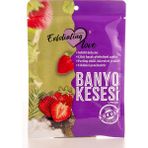 Exfoliating Love Yağlı Cilt Çilek Kokulu Kese Kalın %100 Viskoz - Ekru