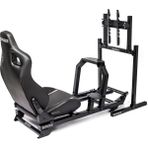 Exforce Optima Yarış Kokpiti + Tv / Monitör Standı - Siyah