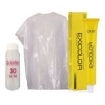 Exicolor 10 Şampanya 60 ml Tüp Saç Boyası + 30 Volüm Peroksit + Boya Naylonu