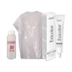 Exicolor 30 Volüm Peroksit + Boya Naylonu + Soğuk Gri 60 ml Tüp Saç Boyası