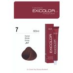Exicolor 7 KUMRAL Kalıcı Krem Saç Boyası 60ml