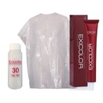 Exicolor 9.0 Şampanya 60 ml Tüp Saç Boyası + 30 Volüm Peroksit + Boya Naylonu