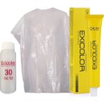 Exicolor Saç Boyası Tüp 60 ml - Şampanya + 30 Volüm Peroksit + Boya Naylonu - 10.08