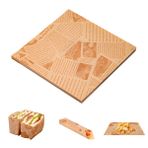 EXIN DECHEN 100 yaprak kağıt yaprak, 22 x 22 cm Wrap kağıt sandviç, peynir kağıdı, hamburger kağıdı, ekmek kağıdı, gazete görünümlü, yağ geçirmez kağıt, sepet için patates kağıdı, tek kullanımlık gıda zarfı