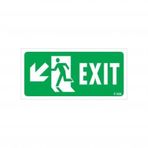 Exit Sol Aşağı Uyarı Levhası 17,5x25 KOD:958