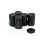 EXİZ TİCARET 100 Adet 15 Mm X 3mm Yuvarlak Kömür Mıknatısı-duvar Süsü - Nikah Şekeri - Deney Malzemesi Mıknatıs