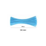 EXİZ TİCARET Pastel Mavi Şönil Tel 100’lü | Şönil Çiçek Yapımı İçin Pipe Cleaner Hobi Teli