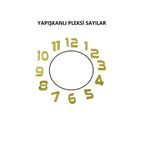 EXİZ TİCARET Pleksi Saat Rakamları,Duvar saati Sayı ve ramları 3,5 cm Yapışkanlı Pleksi Sayılar