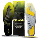 Exland Spor Ortopedik Koşu, Yürüyüş Jel Tabanlığı Kemer ve Metatarsal Destekli, Darbe Emici Jel İç Tabanlığı (S (35-39))