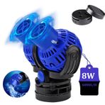 EXLECO JVP-230 Wavemaker dalga motoru, çift akvaryum sirkülasyon motoru 6000 l/sa, 8 Watt, 360° döndürülebilir, 80 ~ 100 cm, tatlı ve tuzlu su akvaryumları için