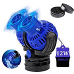 EXLECO JVP-231 Wavemaker dalga motoru, çift akvaryum sirkülasyon motoru 8000 l/sa, 12 Watt, 360° döndürülebilir, 100 ~ 150 cm, tatlı ve tuzlu su akvaryumları için