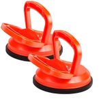 Exleco vantuz, 2 x vantuz, 118 mm, yük kapasitesi 40 kg cam kaldırıcı, cam kaldırıcı, vantuz, vakum kaldırıcı, turuncu